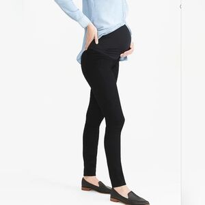 J. Crew Maternity Over The Belly Toothpick Washed Black Jean Size 27